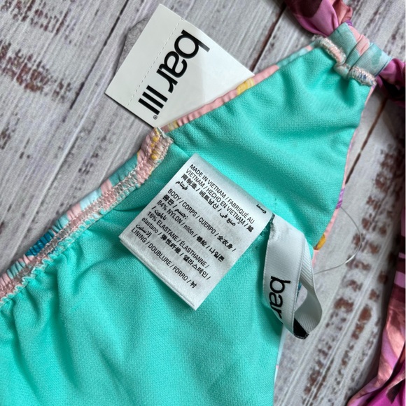 Bar III Tropical Bikini Swim Top - Picture 4 of 6